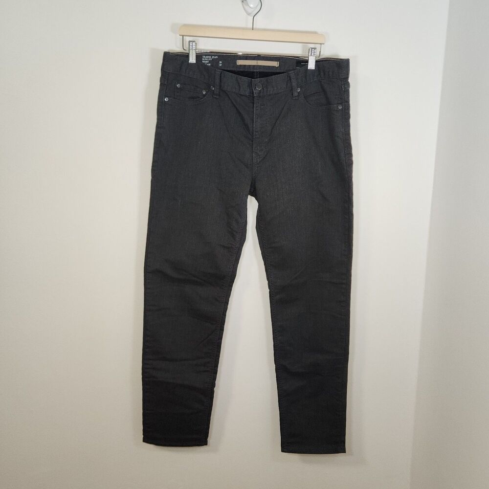Banana Republic Men’s Jeans 36x32 Slim Fit Black Travel Soft Denim Stretch Pants